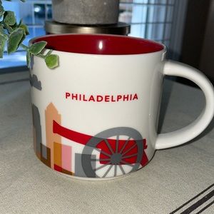 Starbucks YOU ARE HERE Collection Coffee Mug. PHILADELPHIA  EUC - LIKE NEW!